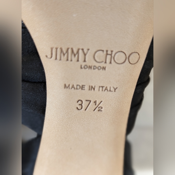 Jimmy Choo Crystal Satin Heels - Picture 6 of 7